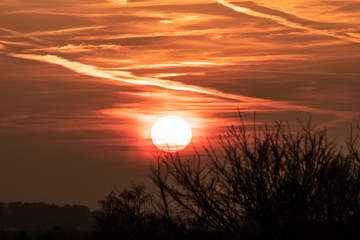 Orange & Teal Landschaft