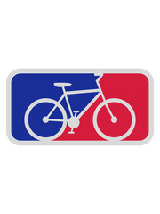 rot blau sport schild fahrrad fahren bike drahtesel gesund clipart design mountainbike herrenfahrrad logo