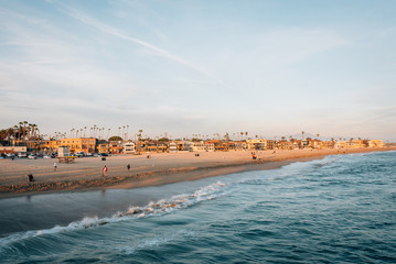 View of the beach in Seal Beach, Orange County, California