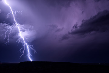 Lightning bolt storm background