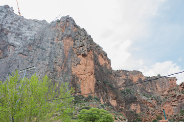 Fototapeta na wymiar Close-up the mountain in the nature
