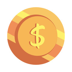coin money isolated icon