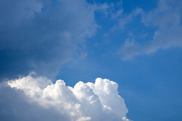 Blue sky with White Cloud Background
