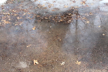 water and sand