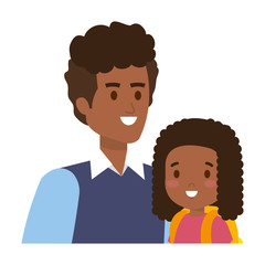 father with daughter characters