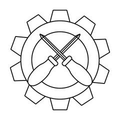 screwdrivers gear background