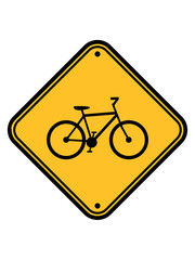 hinweisschild fahrrad schild hinweis warnung zone achtung vorsicht fahren bike drahtesel gesund clipart design mountainbike herrenfahrrad logo