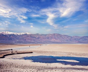 Badwater Basin  in Death Valley National Park, California, USA