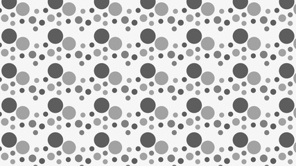 Fototapeta na wymiar Grey Random Circles Dots Background Pattern