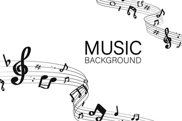 Musical notes background