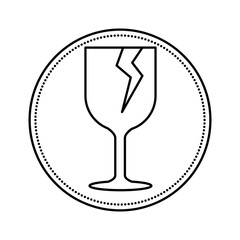 cup break fragile symbol