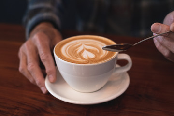 coffe with spoon