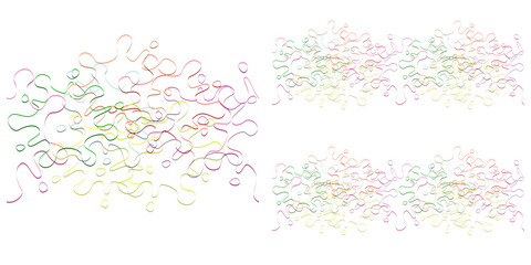 Seamless of colorful abstract lines pattern. Flat design vector illustration.