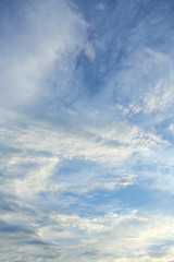 Fototapeta premium dramatic white cloud on blue sky, nature background