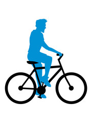 fahrrad fahrer fahren sport bike drahtesel gesund clipart design mountainbike herrenfahrrad logo