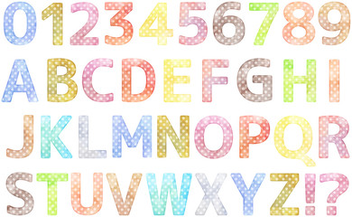 watercolor alphabets