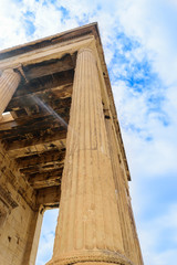 Pillars of Erechtheion ancient Greek temple