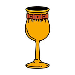 metal wine cup icon