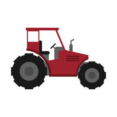 Farm tractor vehicle isolated