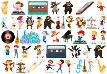 Set of music instrument