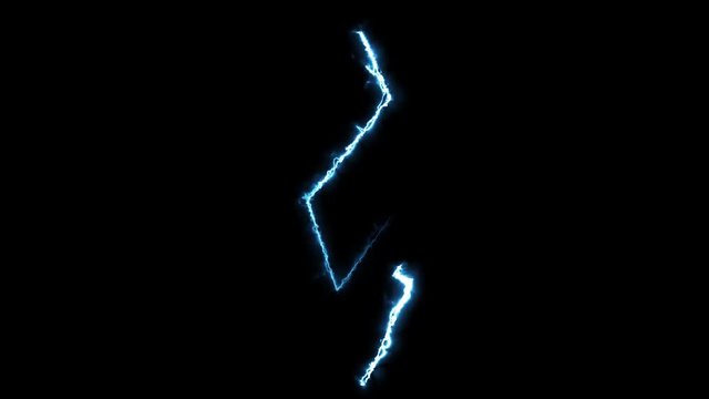 Electric Special Effect Shock Wave .Thunder Splash To Ground Effect.Lightning And Thunder VFX