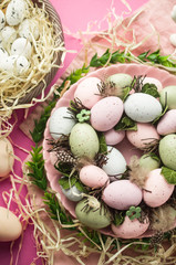 Easter eggs wreath 