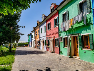 Fototapeta na wymiar Houses of Burano Italy