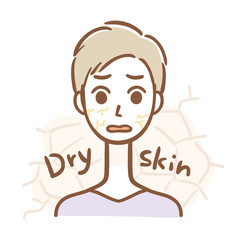 乾燥肌　男性　上半身