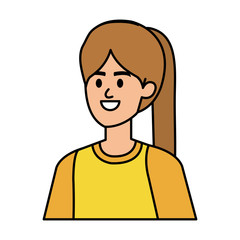 beautiful young woman character