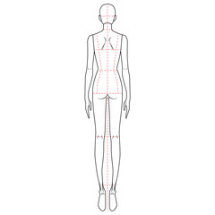 Fashion Figure Template 9 Head