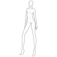 Fashion Figure Template 10 Head