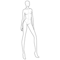 Fashion Figure Template 10 Head