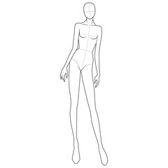 Fashion Figure Template 10 Head