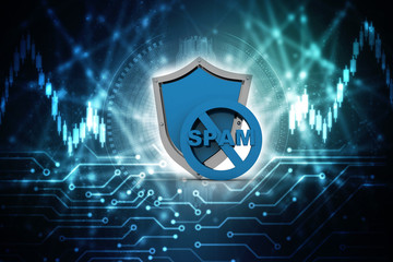 3d illustration Security concept - shield 