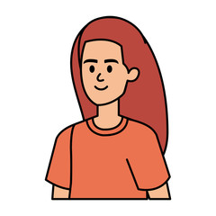 beautiful young woman character