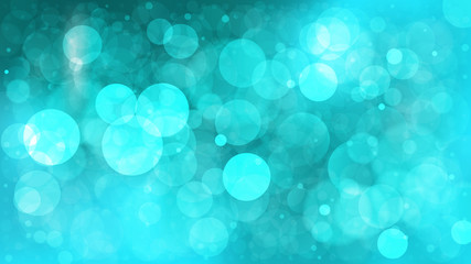 Turquoise Bokeh Background Vector - 262680589