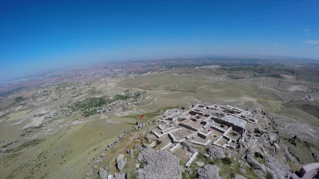 Aerial view of the ancient city of Sille