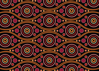 Dot art vector seamless pattern background.