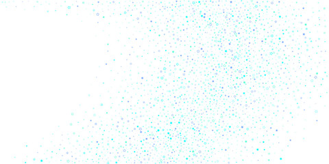 Blue, cyan, turquoise glitter stars confetti