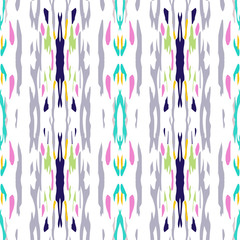 ikat seamless geometric pattern shibori
