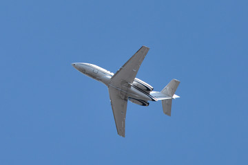 Airplane flying in the sky