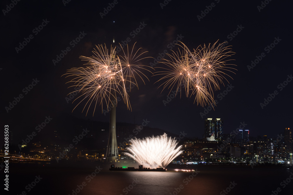 Canvas Prints fireworks contest macao