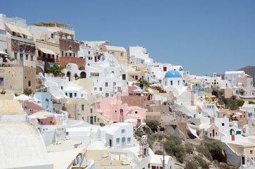Panorama view of Oia Santorini 