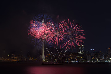 Macau, China, 25th September 2018. 29th Macao International Fireworks Display Contest, theme A Sparkling Mid-Autumn Night, Germany Team.