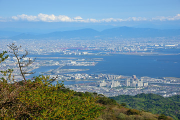 Fototapeta na wymiar 六甲山から大阪方面