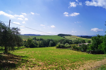 Fototapeta premium Landscape in Valdarno, Tuscany, Italy
