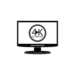 Television with 4k Ultra HD video technology