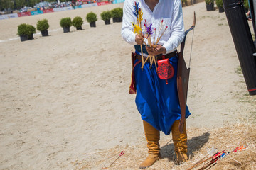 Old style wooden arrows