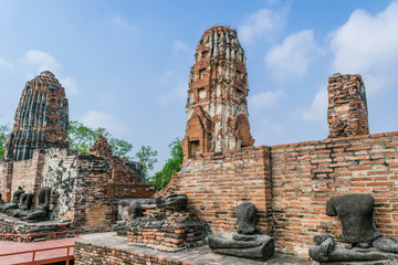 Old temple in Ayuthaya Thailand