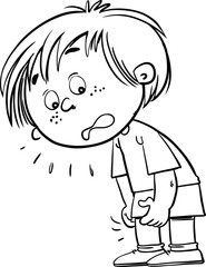 Child injured his leg